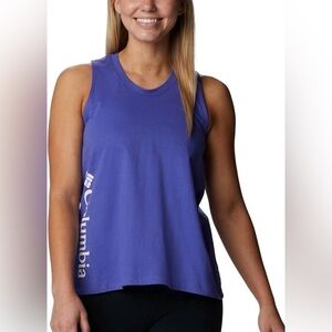 NWT Columbia North Cascades Womens Purple Lotus Graphic Tank Top Size Medium